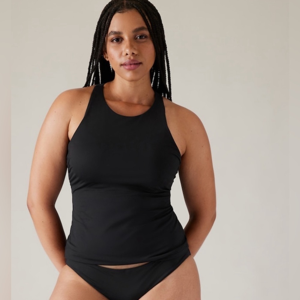 NWT Maldives Black Bra Cup Tankini Size 32 B/C